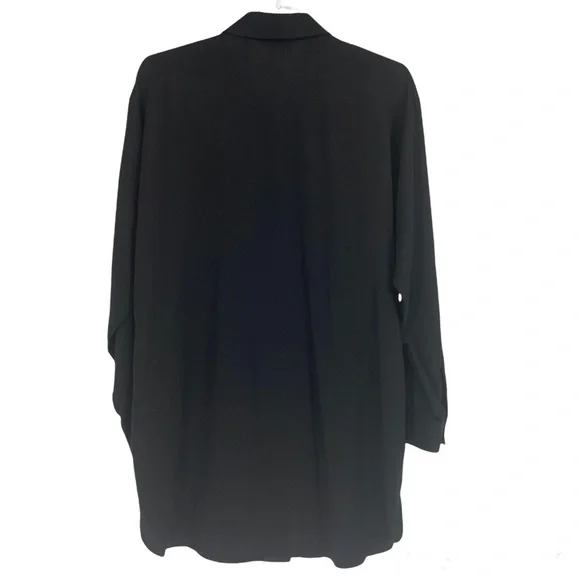 & OTHER STORIES STOCKHOLM ATELIER BLACK LONG SLEEVE ZIP DOWN DRESS 6 - Picture 2 of 5